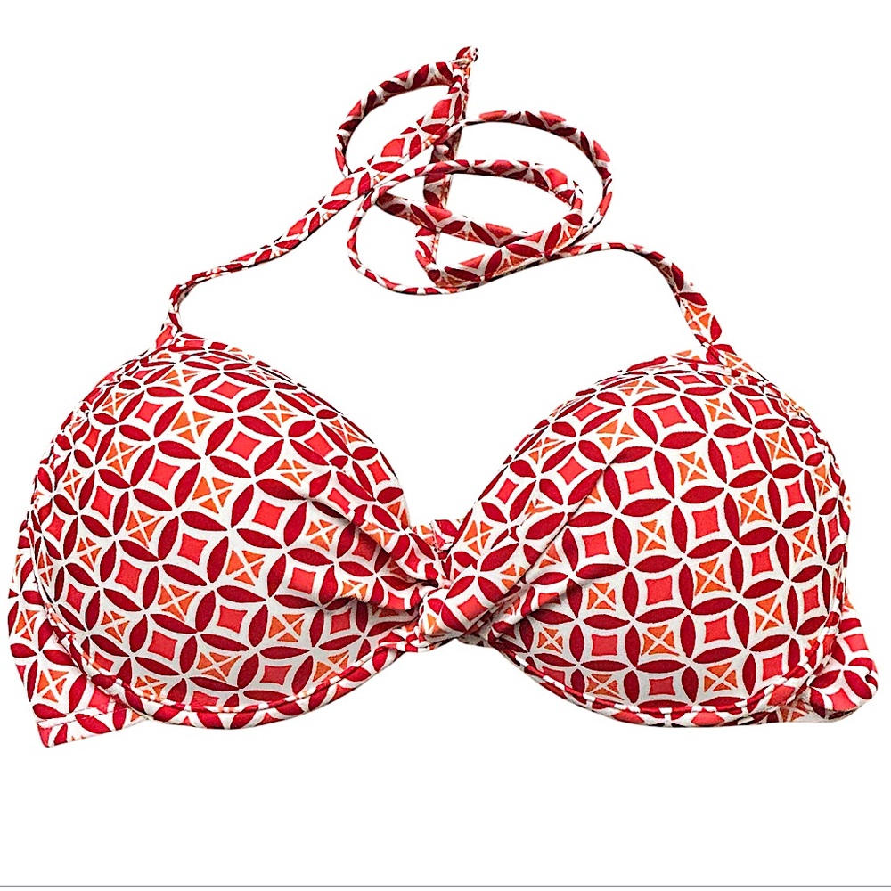 Stylus Bikini Padded PushUp Geometric Bright Print Women’s Size Medium